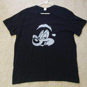 Pepe Le Pew Classic T-Shirt Tee Shirt Custom Crew Neck T-Shirt US XL Black